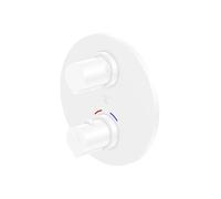 Steinberg 100 - Mitigeur thermostatique encastré pour 2 sorties, blanc mat 100 4133 3 W