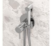 Steinberg Armaturen – Robinet de bidet encastré 100 1350, chrome avec douchette