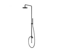 Steinberg 100 - Set de douche sans robinetterie, diamètre 20 cm, noir mat 100 2770 S