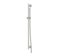 Steinberg 100 - Set de pommeau de douche, barre et flexible, nickel brossé 100 1601 BN