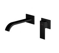 Steinberg 135 - Mitigeur de lavabo encastré, installation 2 trous, noir mat 135 1814 3 S