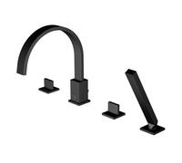 Steinberg 135 - Mitigeur pour montage sur bord de baignoire, 4 trous, noir mat 135 2402 S