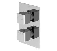 Steinberg 160 - Mitigeur thermostatique encastré pour 2 appareils, chrome 160 4133 3
