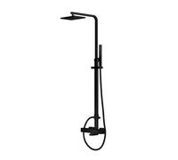Steinberg 160 - Set de douche avec thermostat, 15x22 cm, noir mat 160 2721 S