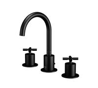Steinberg – Mitigeur de lavabo 250 2000 S – 3 trous avec vidage – Noir mat