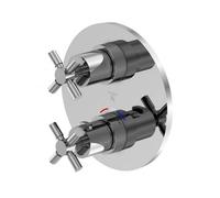 Steinberg 250 - Mitigeur thermostatique encastré pour 2 appareils, chrome 250 4133 3