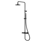 Steinberg 250 ensemble de douche mural avec thermostat oui noir 2502721S