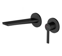 Steinberg 260 - Mitigeur de lavabo encastré, installation 2 trous, noir mat 260 1814 3 S