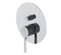 Steinberg Mitigeur encastré 260 (26021033) pour 2 appareils, chrome, avec inverseur, Ø185 mm