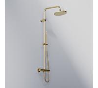 Steinberg 340 - Set de douche avec thermostat, diamètre 22 cm, or brossé 340 2721 BG