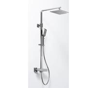 Steinberg 342 kit baignoire-douche mural avec thermostat avec douche pluie chrome 342 2721