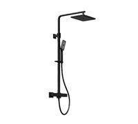 Steinberg 342 - Set de douche avec thermostat, 26x19 cm, 3 jets, noir mat 342 2721 S