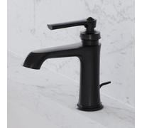 Steinberg Série 350 robinetterie de lavabo, avec vidage, portée 130mm, 3501000S, Couleur: noir