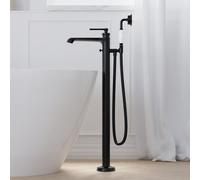Steinberg Série 350 mitigeur de bain 3501162S sur pied, noir mat