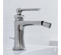 Steinberg Série 350 robinetteries de bidet, avec vidage, portée 130mm, 3501300, Couleur: chrome