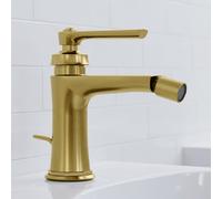 Steinberg Série 350 robinetteries de bidet, avec vidage, portée 130mm, 3501300BG, Couleur: Or brossÃ©