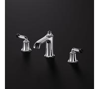 Steinberg Série 355 Metamorphosis robinetterie de lavabo 3 trous avec vidage, portée 130mm, 3552000, Couleur: chrome