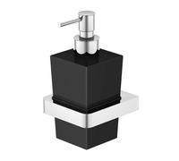 Steinberg 420 - Distributeur de savon avec support, verre noir / chrome 420 8002