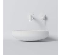 Steinberg Série 440 lavabo à poser, rond, sans trop-plein, 400x400x112mm, SOLIDSurface, 4406300W