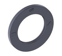 Steinberg 911/912 Rosace de rechange avec pictogramme pour inverseur de robinetterie de douche encastrée, 912 9884 BGM,