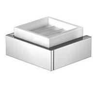 Steinberg Porte-savon sur pied 4602201 chrome, verre blanc satiné