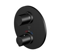 Steinberg Mitigeur thermostatique bain-douche encastré 10041333S pour 2 appareils Noir mat