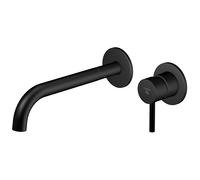 Steinberg 100 - Mitigeur de lavabo encastré, installation 2 trous, noir mat 100 1824 3 S