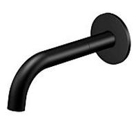 Steinberg Serie 100 bec de bain 1002310S saillie 195 mm, noir mat, lavabo/baignoire