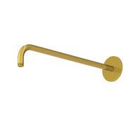 Steinberg Série 100 Bras de douche, 450mm, support mural renforcé, rond, 1007910BG, Couleur: Or brossÃ©