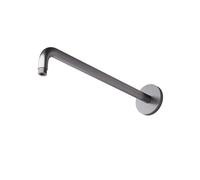 Steinberg Série 100 Bras de douche, 450mm, support mural renforcé, rond, 1007910BGM, Couleur: Brushed Gun Metal