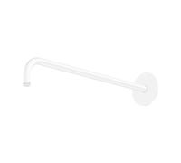 Steinberg Série 100 Bras de douche, 450mm, support mural renforcé, rond, 1007910W, Couleur: Blanc mat