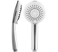 Steinberg Armaturen Pommeau de douche 100 1655 – 3 jets, réglable sur 3 positions, blanc/chrome