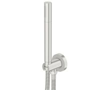 Steinberg Série 100 Garniture de douche à main, avec coude de raccordement de douche intégré, douchette à main à tige, 1001670BN, Couleur: Nickel brossé