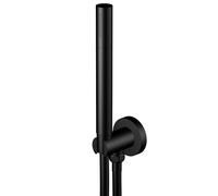 Steinberg 100 - Ensemble la pommeau de douche, support et flexible, noir mat 100 1670 S