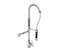 Steinberg Série 100 robinet de cuisine, avec douchette, saillie 156mm, pivotant, 1001480, Couleur: chrome