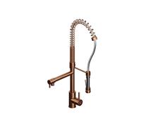 Steinberg Série 100 robinet de cuisine, avec douchette, saillie 156mm, pivotant, 1001480BC, Couleur: cuivre brossé