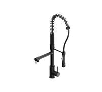 Steinberg Mitigeur d'évier Série 100 1001480S bras flexible, douchette, pivotant, noir mat