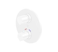 Steinberg 100 - Mitigeur thermostatique encastré pour 2 sorties, blanc mat 100 4133 3 W