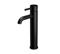 Steinberg Série 100 robinetterie de lavabo, sans garniture de vidage, saillie : 128mm, 1001700S, Couleur: noir mat