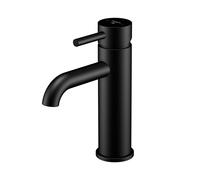 Steinberg Série 100 robinetterie de lavabo, sans garniture de vidage, saillie : 128mm, 1001750S, Couleur: noir mat