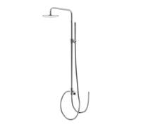 Steinberg Set de douche 100 (1002770) sans robinetterie - pomme 20 cm effet pluie, douchette, chrome