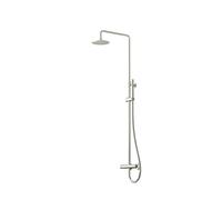 Steinberg Série 100 Système de douche, thermostat, pomme de douche pluie ronde, douchette à main, 10027212BN, Couleur: Nickel brossé