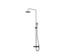 Steinberg Série 100 Système de douche, thermostat, pomme de douche pluie ronde, douchette à main, 10027212, Couleur: chrome