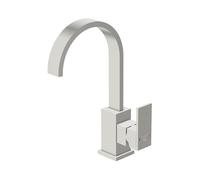 Steinberg Série 135 robinet de cuisine, pivotant, avec vidage, saillie 150mm, 1351501BN, Couleur: Nickel brossé