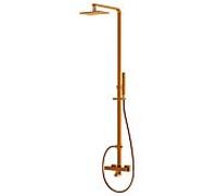 Steinberg Série 160 set de douche 1602721RG avec mitigeur thermostatique apparent, douchette pluie/main, or rose