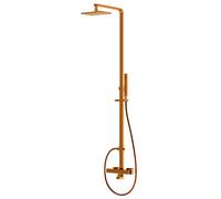 Steinberg Serie 160 set de douche 1602721RG avec mitigeur thermostatique apparent, douchette pluie/main, or rose