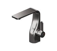 Steinberg Série 230 Mitigeur monocommandé pour lavabo, avec cartouche céramique, tubes flexibles, sans vidage, saillie 112mm, 23010102BGM, Couleur: Brushed Gun Metal