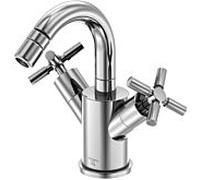 Steinberg Serie 250 Bidet robinet à 2 poignées 2501300 chromé , avec garniture de vidage