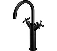 Robinetterie de lavabo Steinberg Série 250, haut, pivotante, à deux poignées, avec vidage, portée de 155 mm, 2501550S, Couleur: Noir Mat