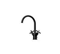 Steinberg Mitigeur de lavabo Série 250 2501500S pivotant double poignée vidage 155 mm Noir mat